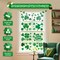 4E's Novelty 115 Pcs St Patricks Day Window Clings (9 Sheets), Green Shamrock Window Clings for Classy Decoration, Reusable St Patricks Day Windows Sticker & Fun St Patty's Day Windows Decoration